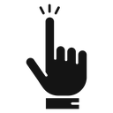Hand clicking icon