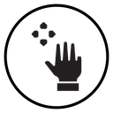 Hand, fingers, gesture, swipe, rotate icon