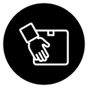 Hand holding box 2 icon