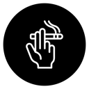 Hand holding cigarette 2 icon