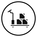 Hand pallet jack icon