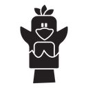 Hand puppet icon