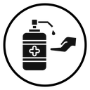Hand sanitizer icon