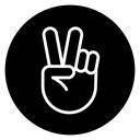 Hand scissors icon