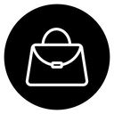 Handbag Black Filled icon