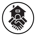 Hands home deal icon