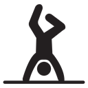 Handstand exercise icon
