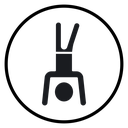 Handstand exercise icon