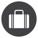 Hardside Suitcase Black Filled icon