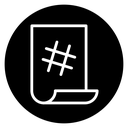 Hashtag 3 icon