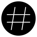 Hashtag icon