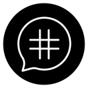 Hashtag icon