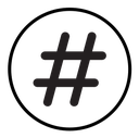 Hashtag icon