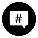 Hashtag icon
