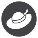 Hat Black Filled icon