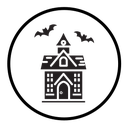 Haunted house icon