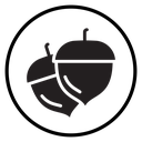 Hazelnut Black Filled icon