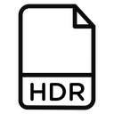 HDR image file extension icon