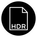 HDR image file extension icon