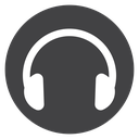 Headphones Black Filled icon
