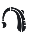 Hearing aid receiver 2 icon
