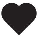 Heart Black Filled icon