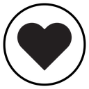 Heart Black Filled icon