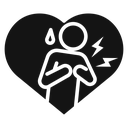 Heart attack icon