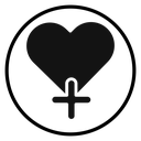 Heart plus icon