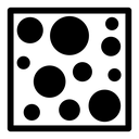 Heat Map set Black Filled icon