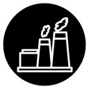 Heat power station icon