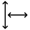 Height and width icon