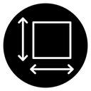 Height and width icon
