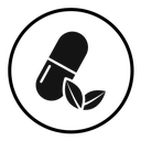 Herbal capsule icon