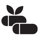 Herbal capsule icon