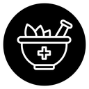 Herbal medicine icon