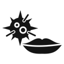 Herpes virus Black Filled icon