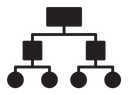 Hierarchical structure icon