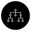 Hierarchical structure icon