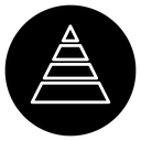 Hierarchy pyramid icon