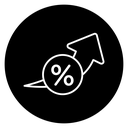 High percentage icon