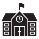 High school building icon
