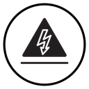 High Voltage Warning Triangle icon