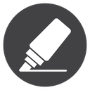 Highlighter Underline Stroke Black Filled icon