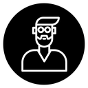 Hipster icon