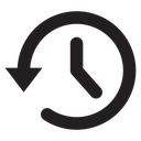 History Black Filled icon