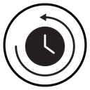 History Black Filled icon