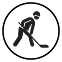 Hockey player icon