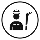 Hockey player icon