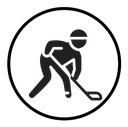 Hockey player icon